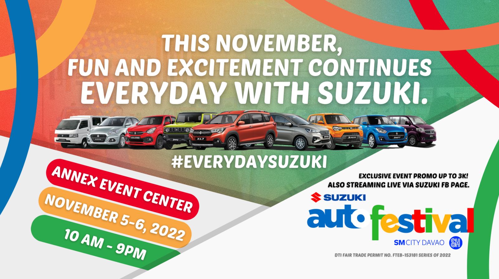 Suzuki revs up Auto Festival, hits roads of Davao City