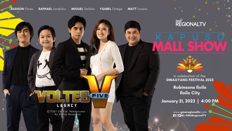 Catch Voltes V Legacy stars Miguel Tanfelix, Ysabel Ortega, Radson Flores, Matt Lozano, and Raphael Landicho at Robinsons Iloilo for a Kapuso Mall Show at 4 PM