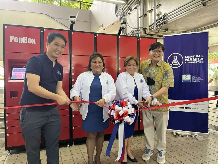 L-R: LRMC Business Development head John Kelly Tan, Airspeed International President and Chief Executive Officer (CEO) Mariz Regis, Airspeed Group Chairman Rosemarie Rafael, Aaron Lim PopBox Asia
