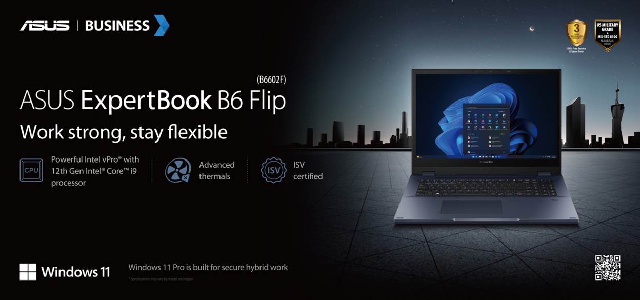 ASUS Philippines launches all-new ASUS ExpertBook B6 Flip (B6602F) designed for AEC Professionals