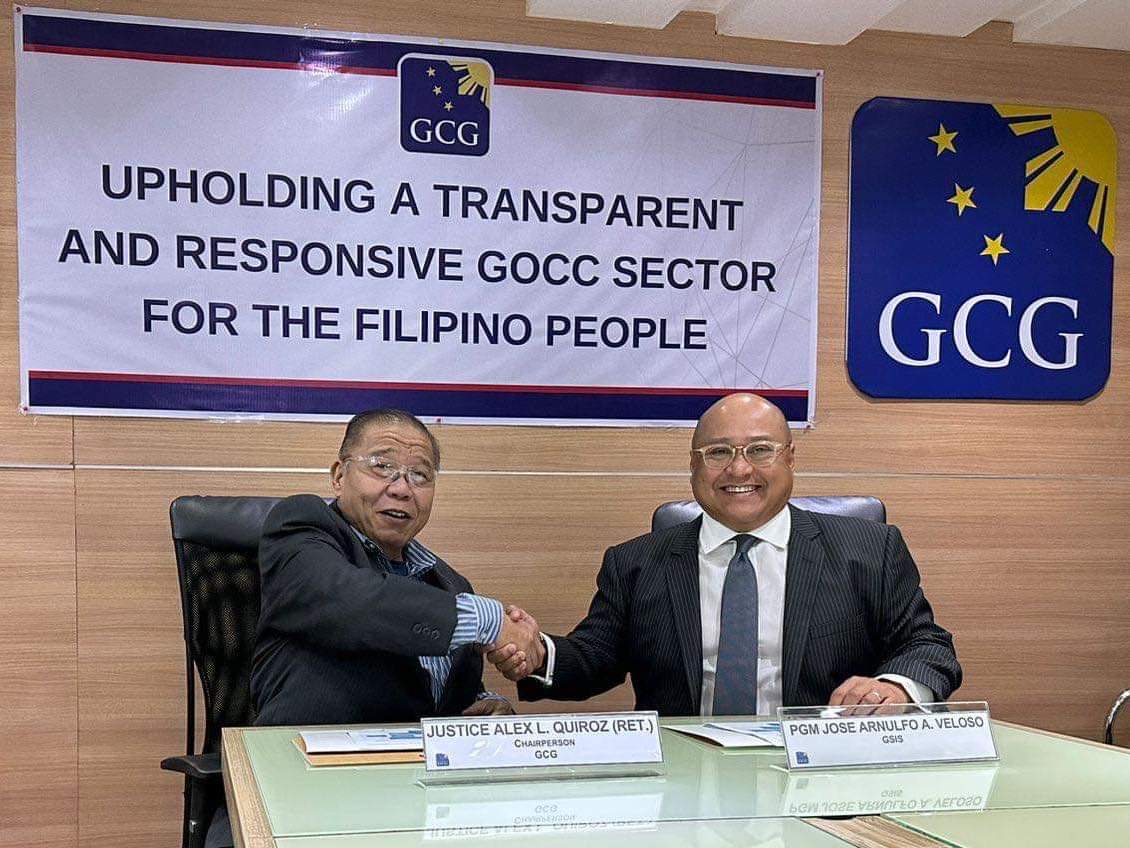 GSIS inks performance commitment pact with GCG