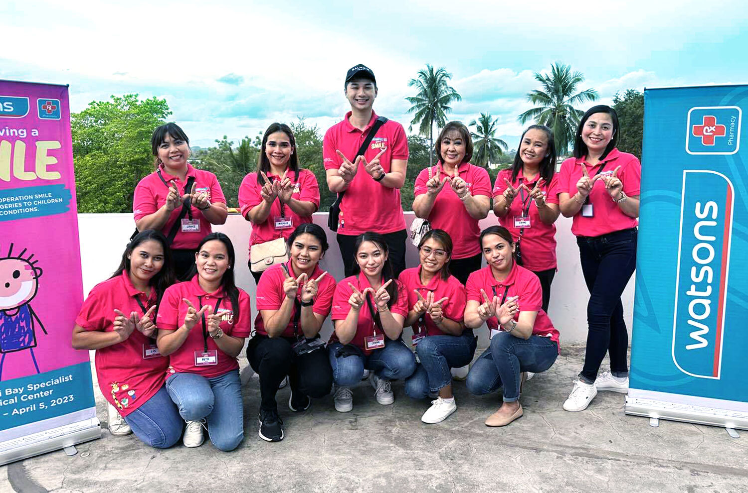 Watsons Employee Volunteers, during their Operation Smile Medical Mission at Sarangani Bay Specialist Center in Gen. Santos City
