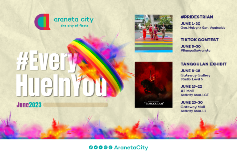 Araneta City displays #EveryHueInYou for Pride Month