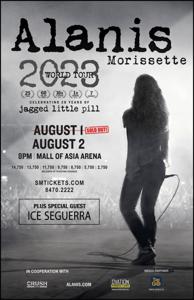 ICE SEGUERRA TO OPEN ALANIS MORISETTE’S PH CONCERTS