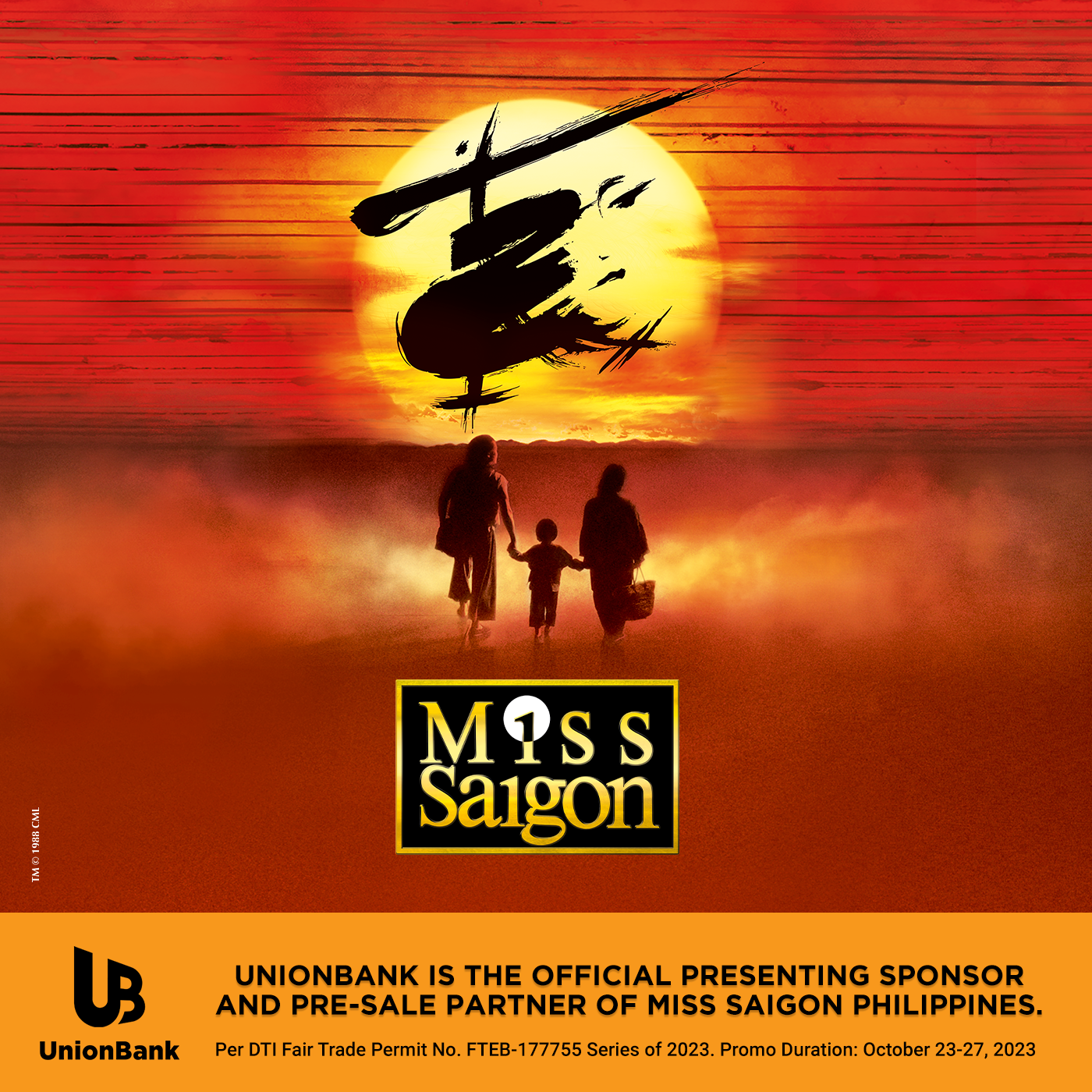 Manila, the Heat is On!UnionBank Cardholders Get Pre-Sale Access for Miss Saigon Tickets