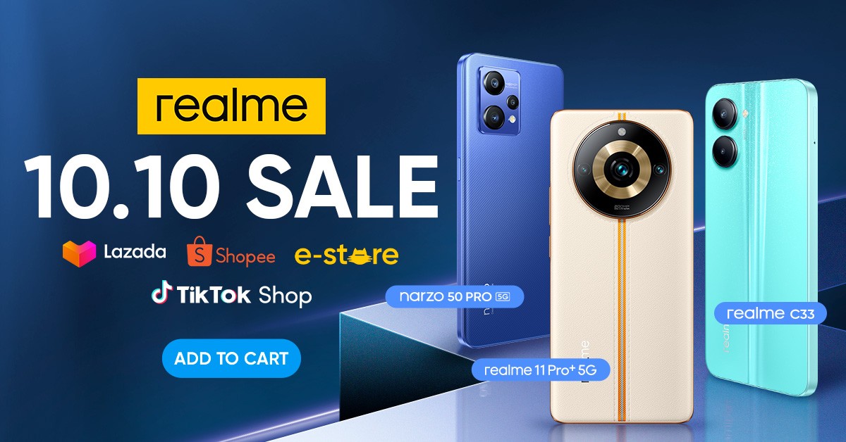Catch exciting deals and big discounts on realme 10.10 Sale