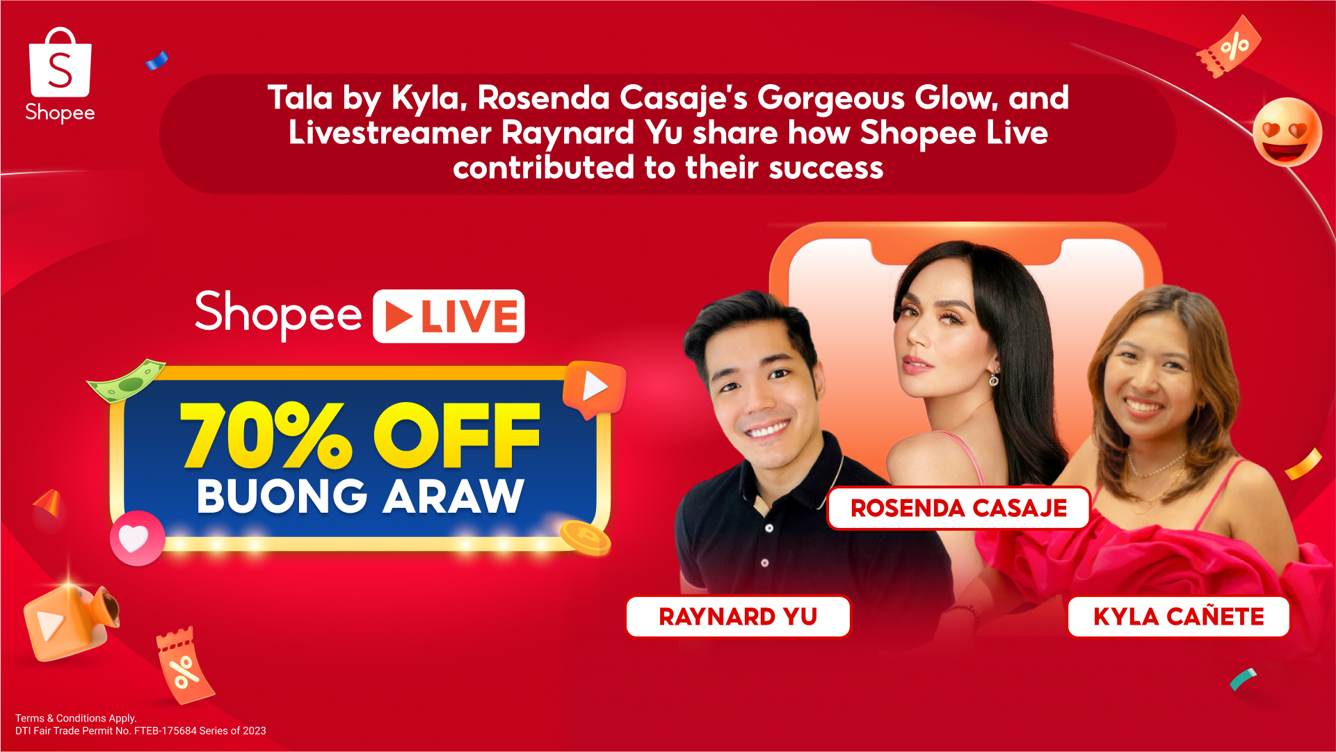 Tala by Kyla, Rosenda Casaje’s Gorgeous Glow, and Livestreamer Raynard Yu spill secrets on how Shopee Live became a gamechanger to their e-commerce success