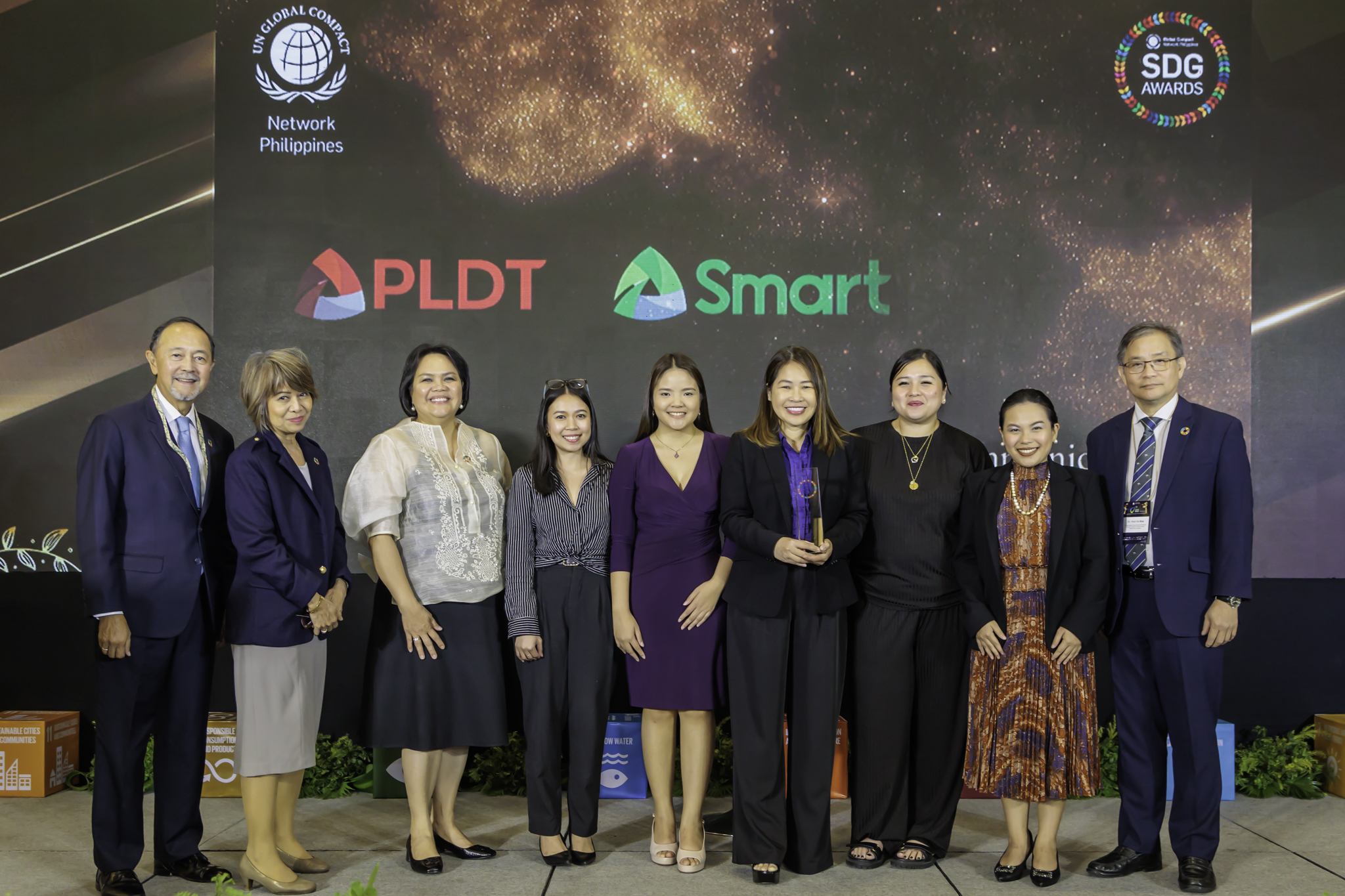 PLDT’s program for mom entrepreneurs shines at the 3rd UN Global Compact Network Philippines’ SDG Awards