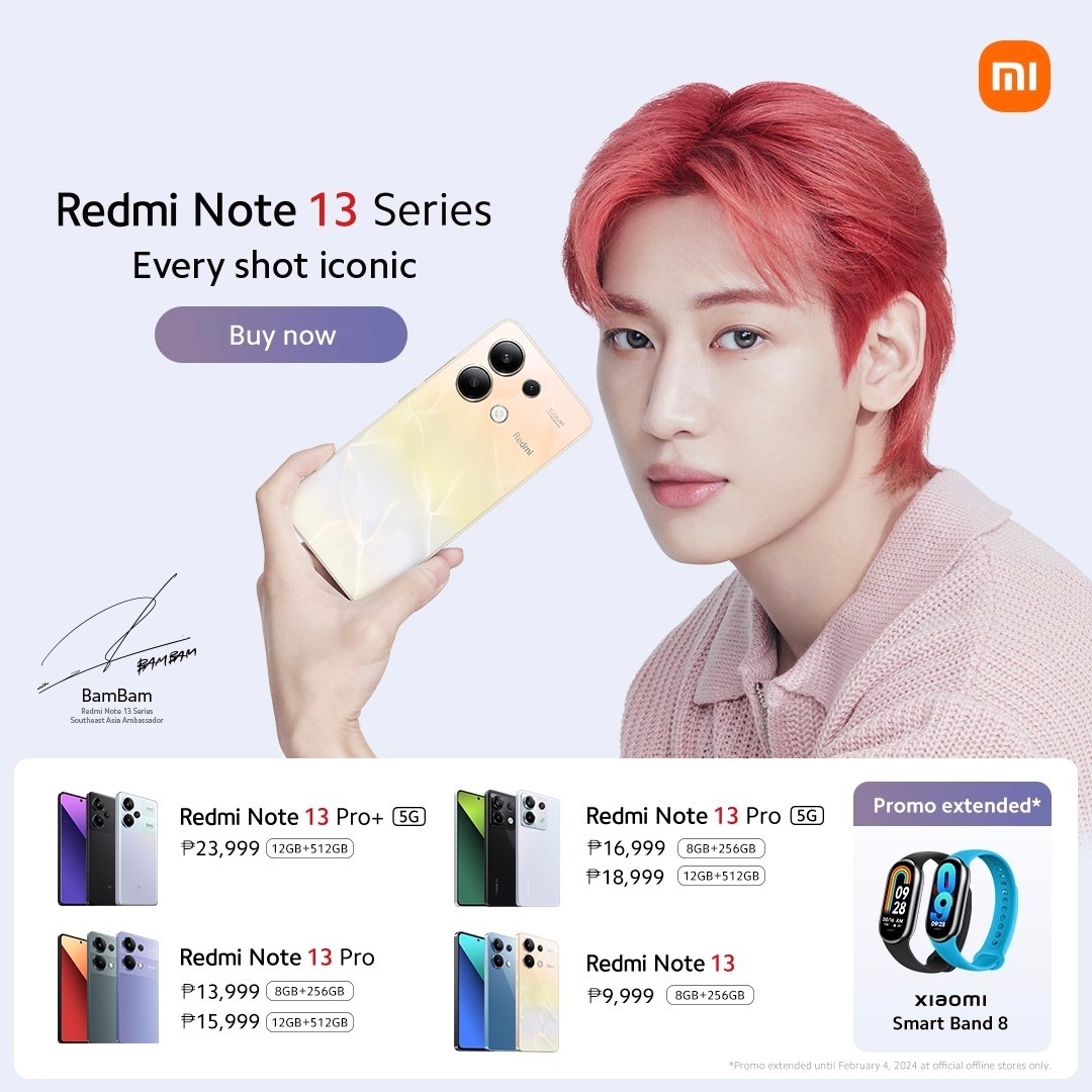 #EveryShotIconic: Redmi Note 13 Series Debuts in the Philippines with First-Day Sale on January 26