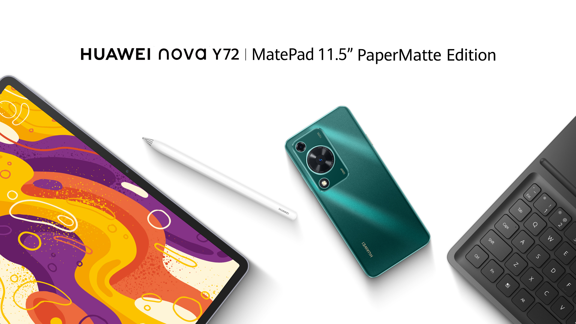 HUAWEI Launches the MatePad 11.5-inch PaperMatte Edition and nova Y72
