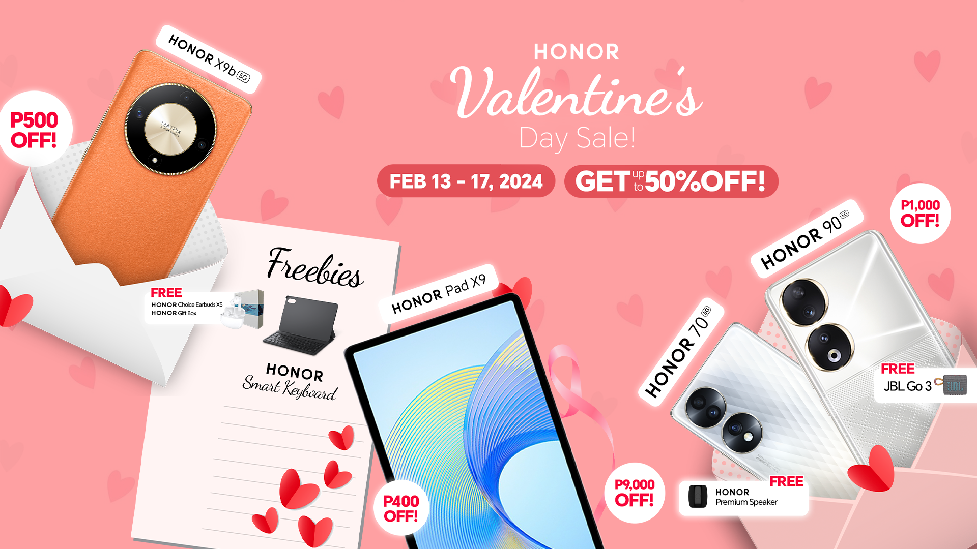 Celebrate Love Month with HONOR and Get Up to 50% Off Your Dream Gadgets!