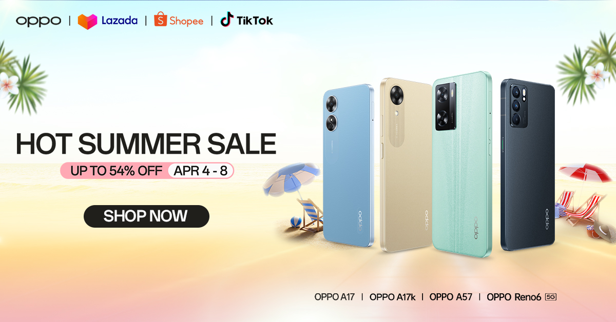 Four ways to enjoy the OPPO Hot Summer Sale this April