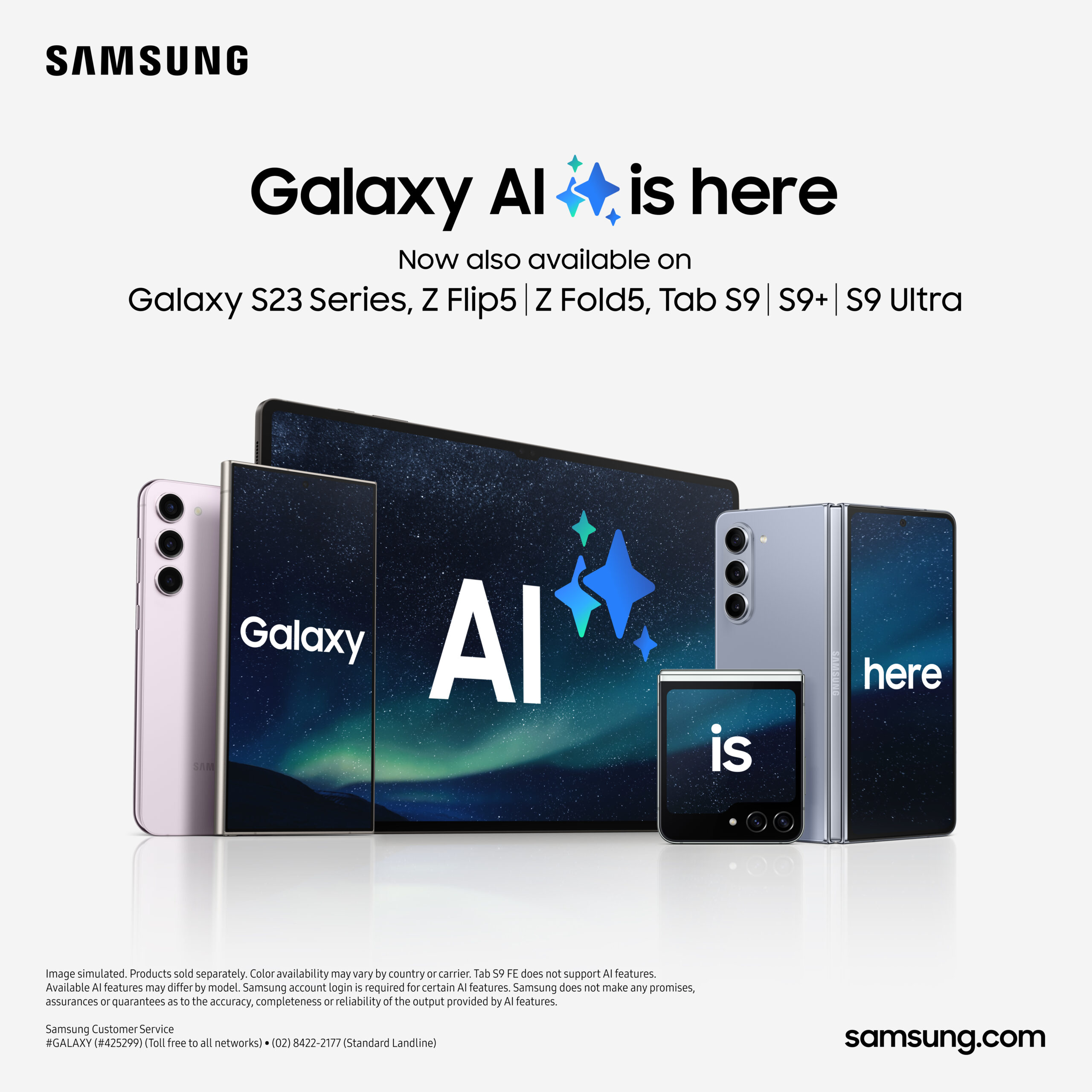 Own a Galaxy S23, Z Flip5, Z Fold5, or Tab S9? Galaxy AI is now in your hands with the new One UI 6.1 Update