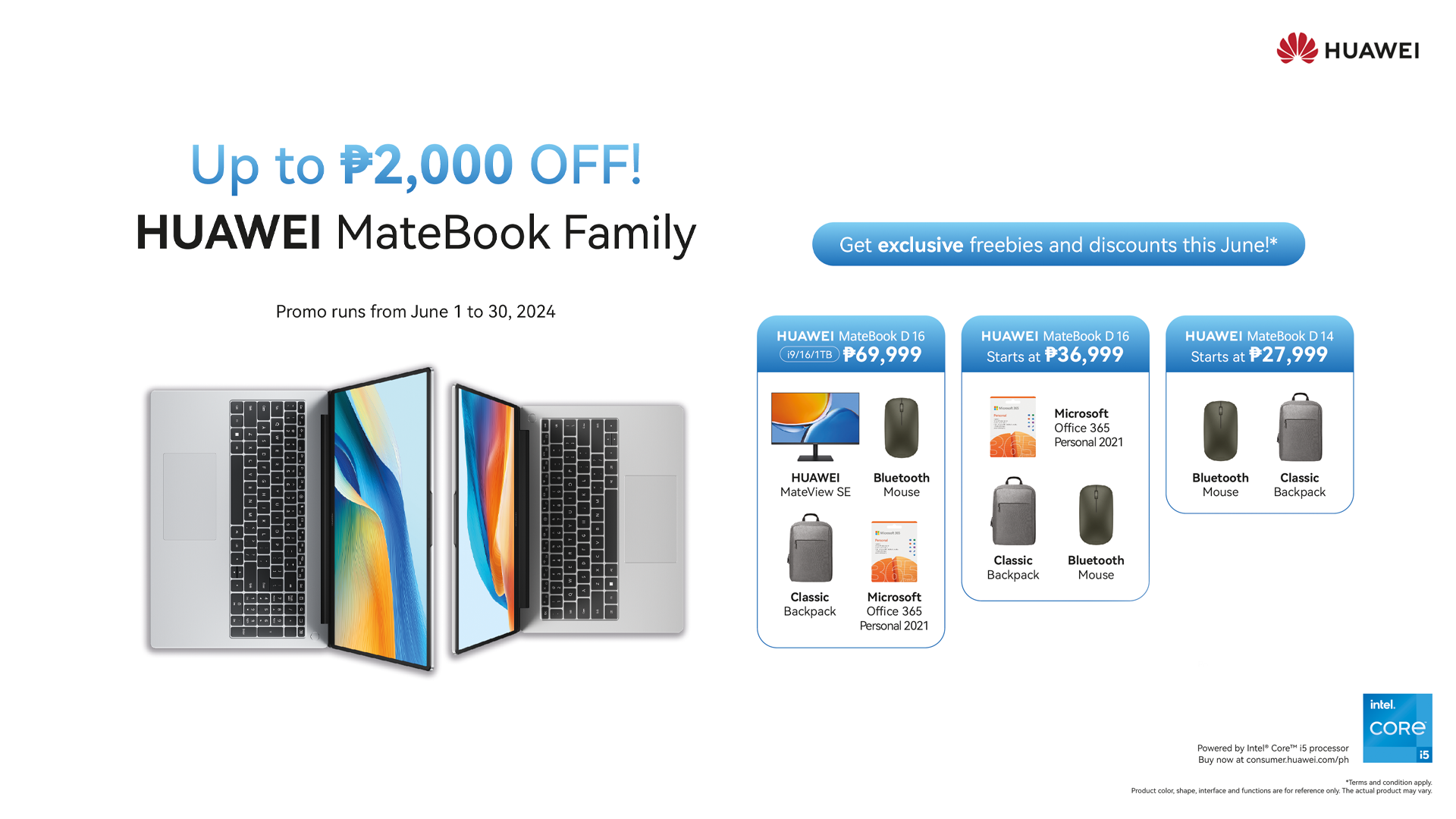 Empower Creativity, Experience Excellence: HUAWEI Deals and Discounts for MateBook Family Laptops