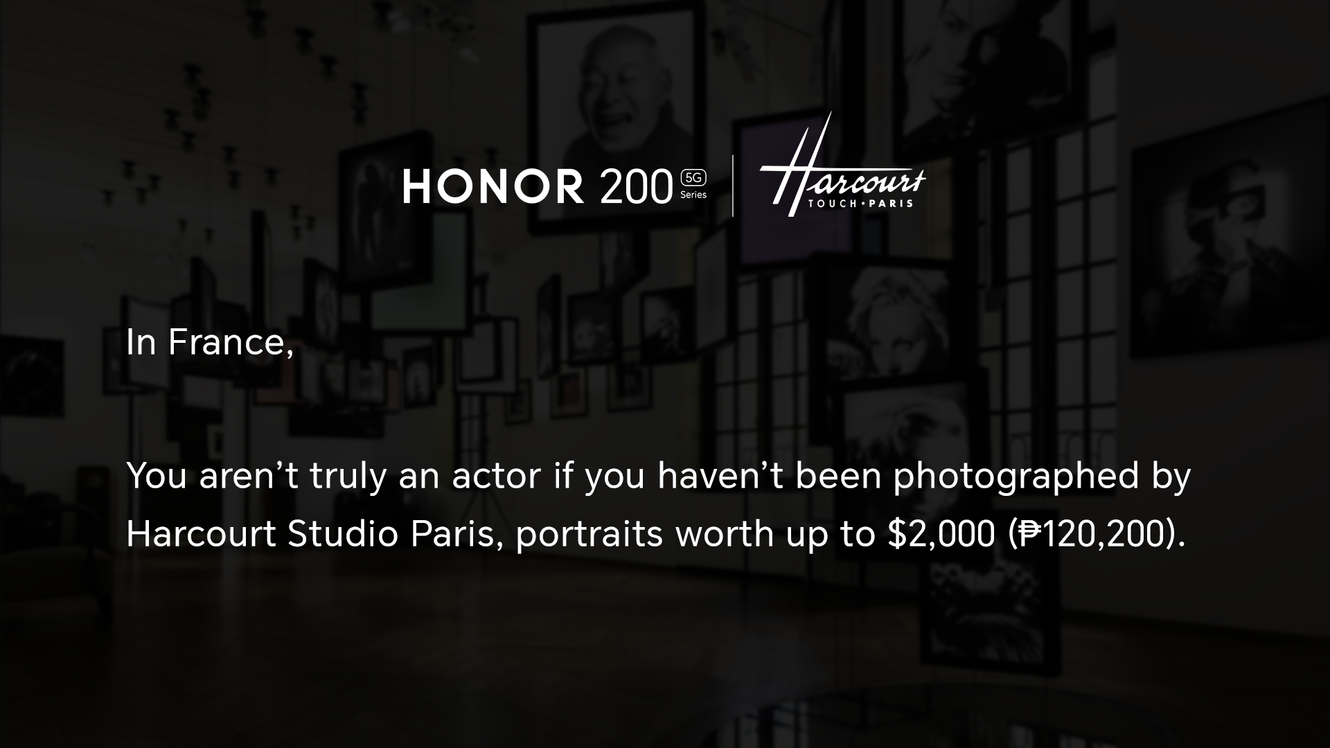 Take Studio-level AI Portraits Worth P120K with the NEW Studio Harcourt feature of HONOR 200, coming on July 17!