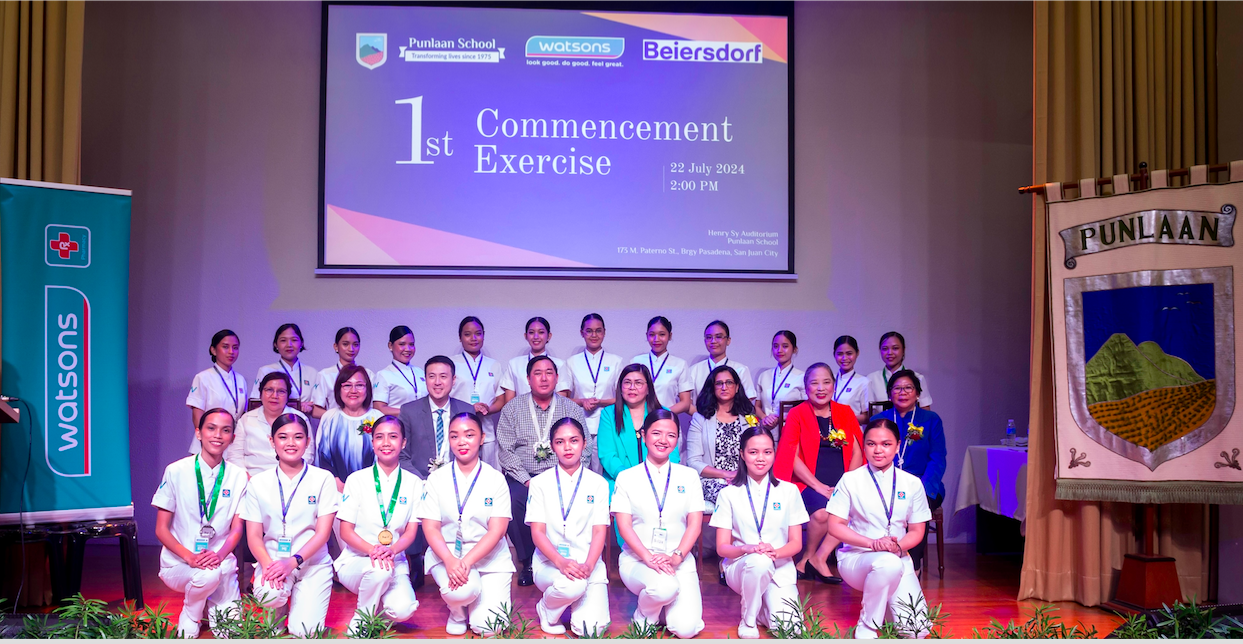 Watsons and Punlaan School apprenticeship program for pharmacy assistants holds graduation for 1st batch of scholars