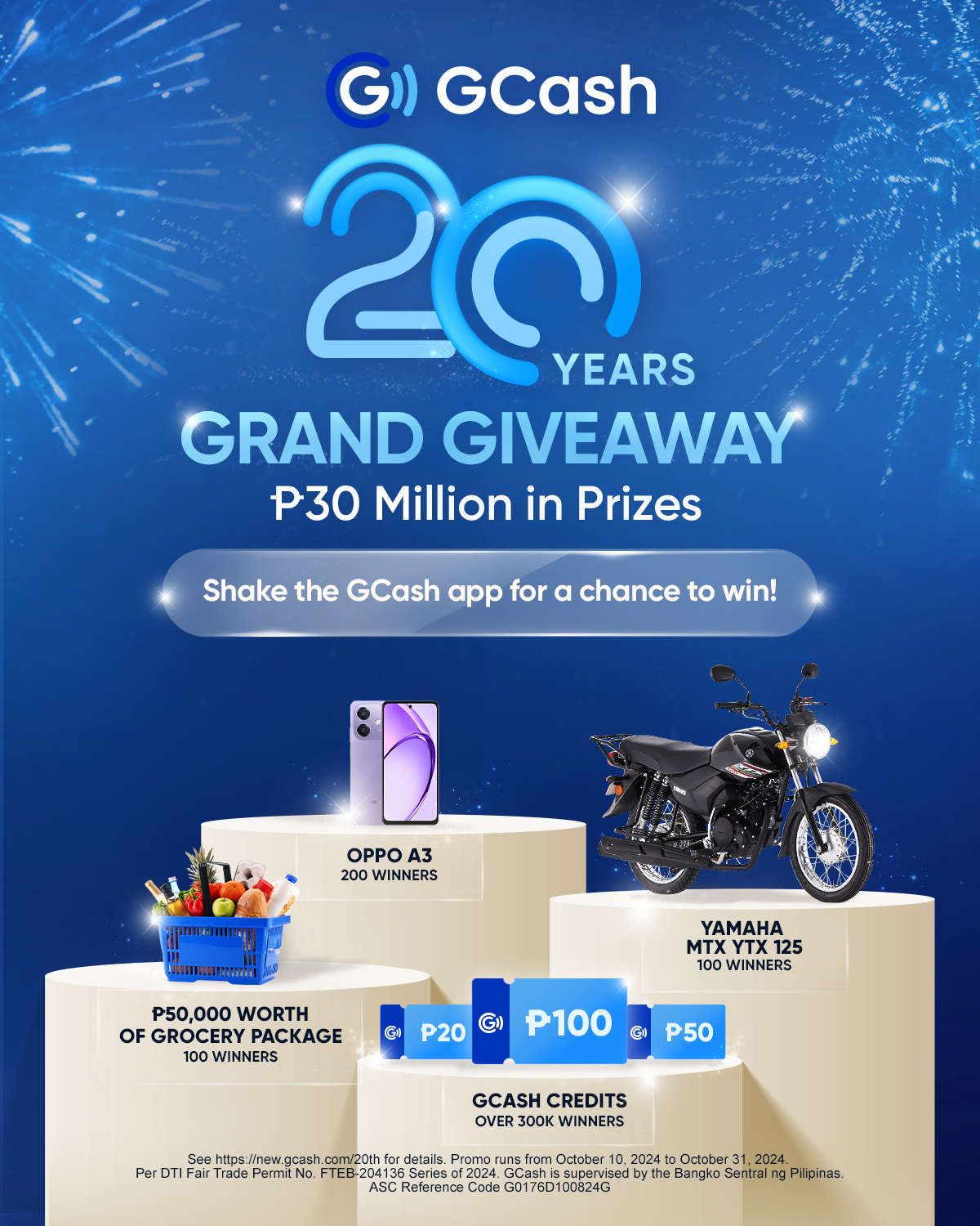 GCash Turns 20: Celebrate Natin ang Lahat with Up to P30 Million in Prizes up for Grabs