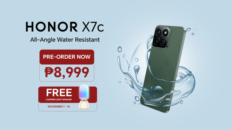 All-Angle Water-Resistant HONOR X7c,NOW Available for Only Php 8,999!