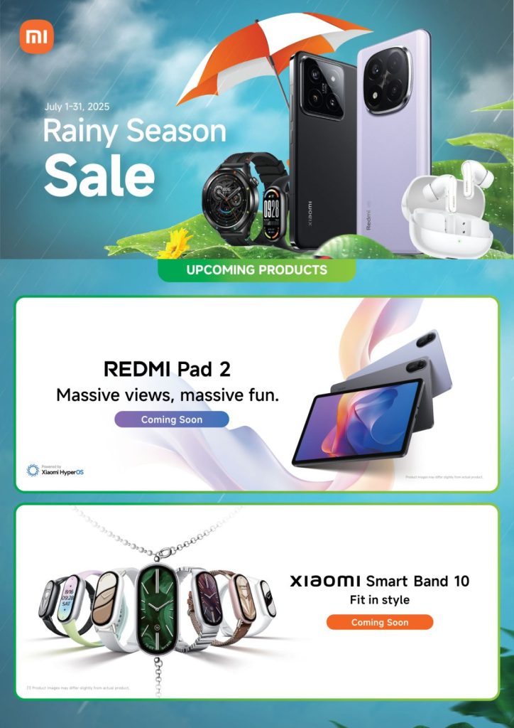 Get the Redmi Note 14 Series in a special rainy season price drop!The special rainy season promo runs all July!
