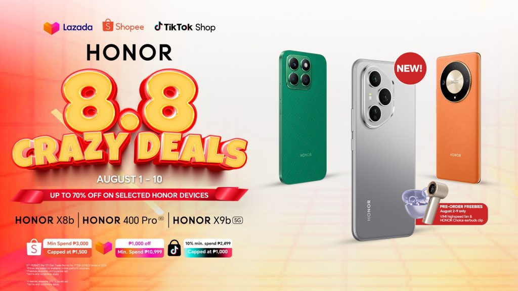 HONOR 8.8 CRAZY DEALS: Up to 70% OFF on Flagship-Level Devices!
