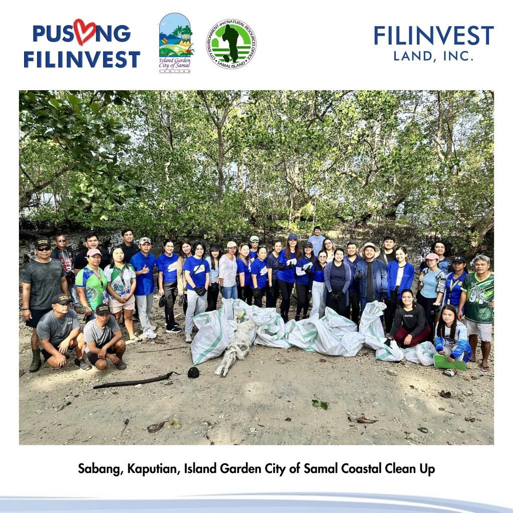 Filinvest Land joins the International Coastal Cleanup Day in Sabang, Kaputian, IGACOS