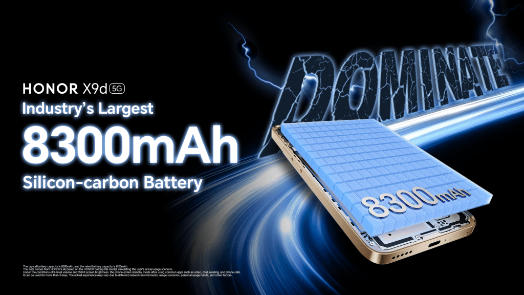 What Can You Do with HONOR X9d 5G&rsquo;s Industry-Largest 8300mAh Battery