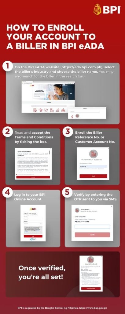 BPI streamlines bill payments across key merchants with eADA platform