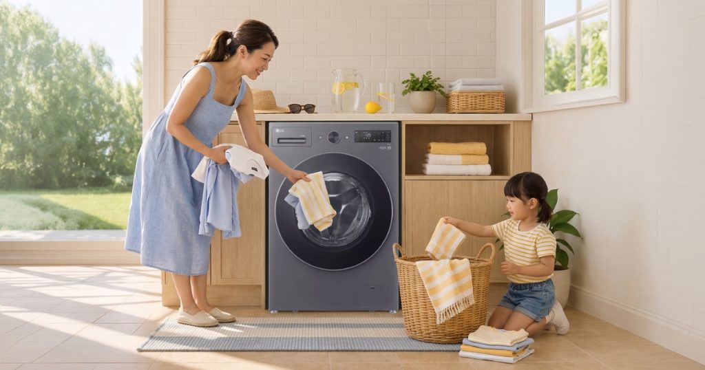 Stay Fresh Through Summer Days with LG&rsquo;s Smart Front Load Washer Dryer Combo