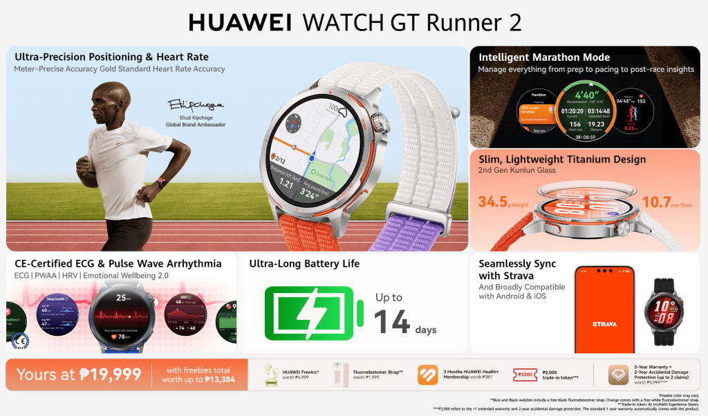 The HUAWEI WATCH GT Runner 2 Brings Elite Precision to PH&mdash;Pre-Order Yours from April 17 to 23!
