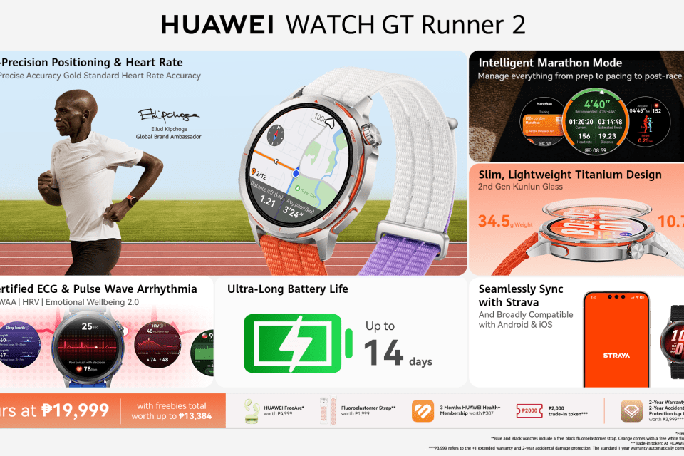 The HUAWEI WATCH GT Runner 2 Brings Elite Precision to PH&mdash;Pre-Order Yours from April 17 to 23!