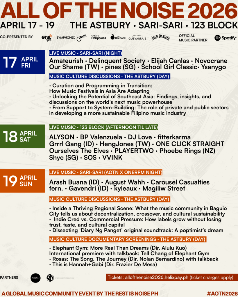 All Of The Noise turns up the volume on music culture programming for this year&rsquo;s edition