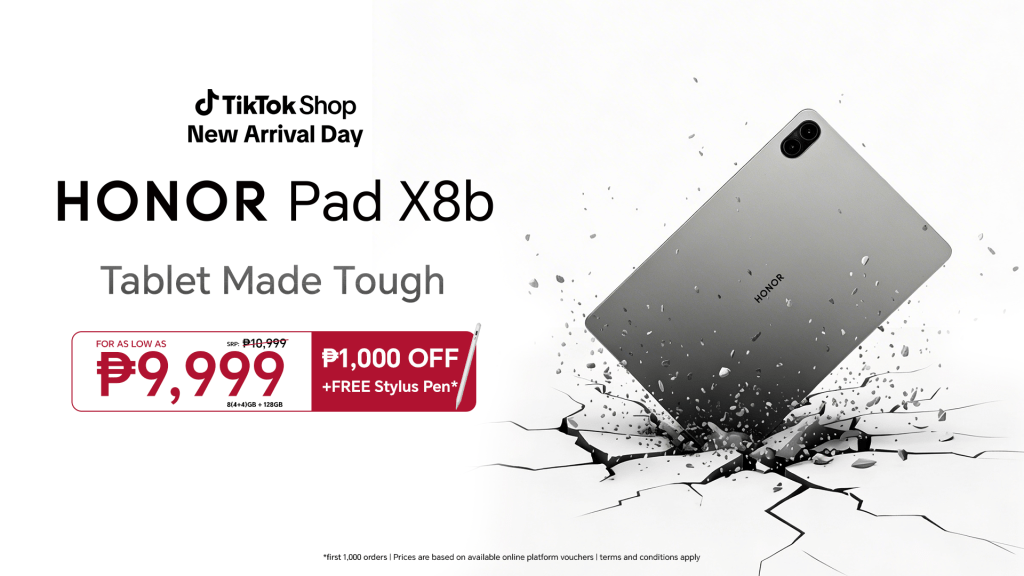 Tablet Made Tough: HONOR Pad X8b Now Available on TikTok Shop for Php 9,999!