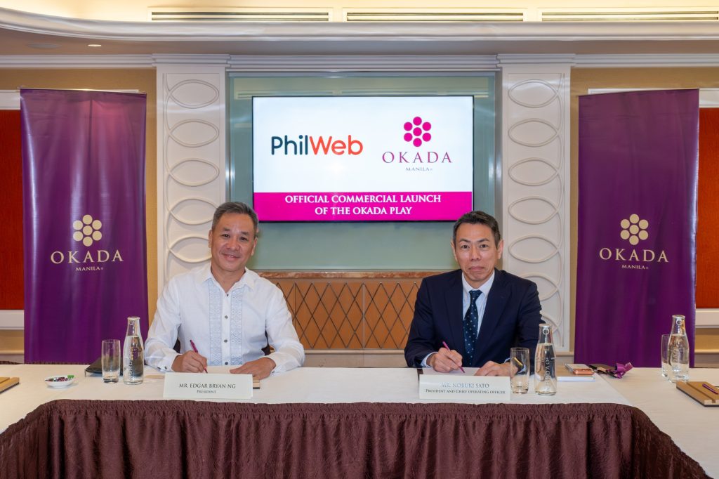 PhilWeb Corporation and Tiger Resort, Leisure and Entertainment, Inc. Announce the Official Commercial Launch of OKADA PLAY