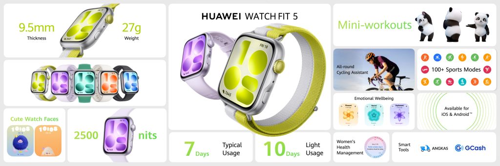 Get Accurate, Comprehensive Sports Tracking and AI-Powered Health Insights with the HUAWEI WATCH FIT 5 Series, Now Available Starting at PHP 8,999 Get Accurate, Comprehensive Sports Tracking and AI-Powered Health Insights with the HUAWEI WATCH FIT 5 Series, Now Available Starting at PHP 8,999
