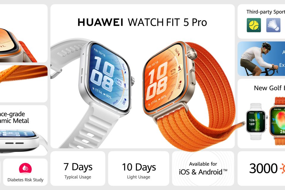 Home Get Accurate, Comprehensive Sports Tracking and AI-Powered Health Insights with the HUAWEI WATCH FIT 5 Series, Now Available Starting at PHP 8,999