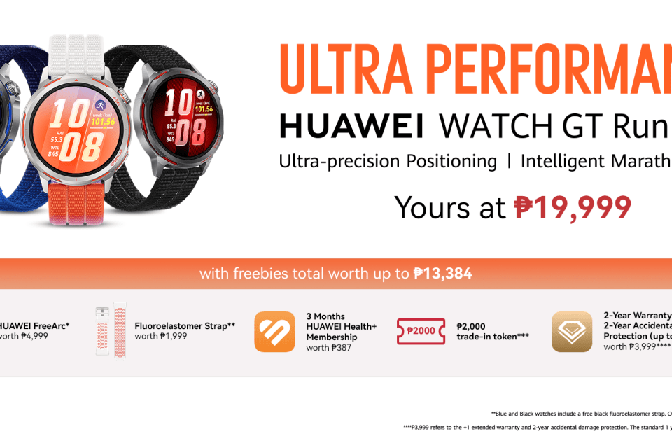 By Runners for Runners: HUAWEI WATCH GT Runner 2, Developed with King of Marathon Eliud Kipchoge, Now Available for PHP 19,999
