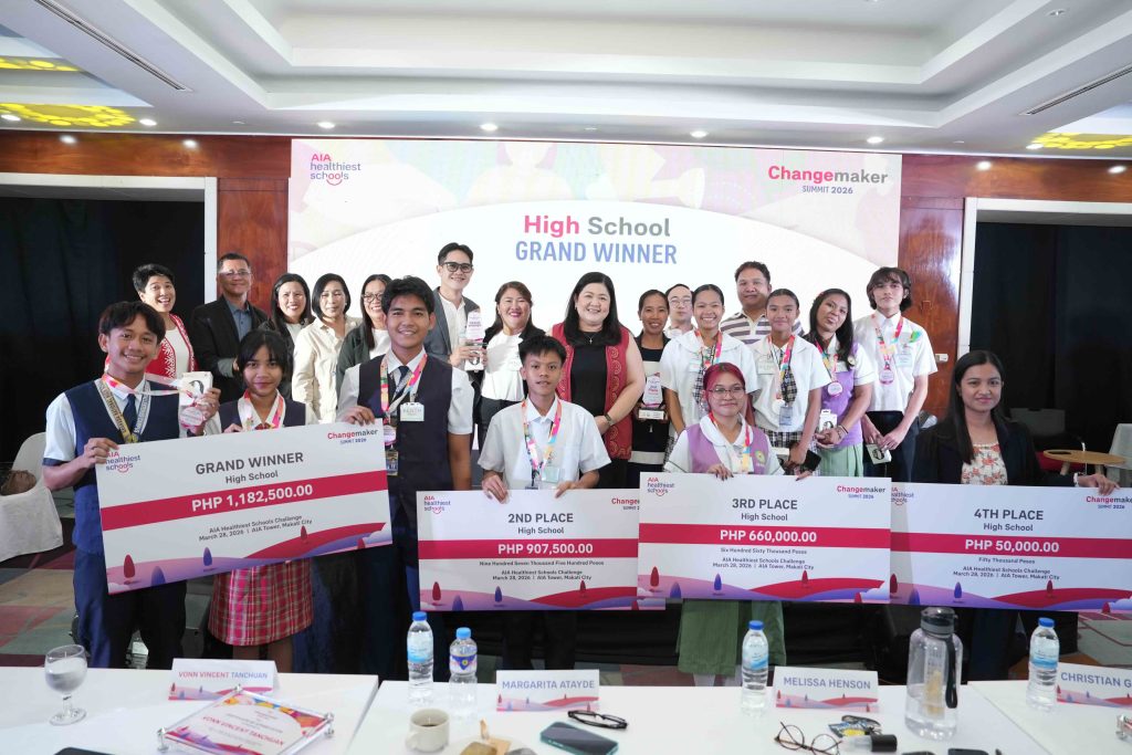 AIA Philippines Names Top Young Changemakers at 2026 AIA Healthiest Schools Summit, Student Teams to Represent Country at Regional Awards in Bangkok