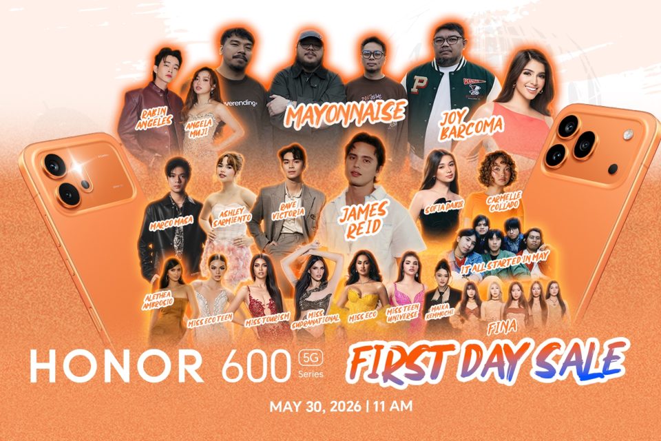 James Reid, RabGel to Lead the Excitement at HONOR 600 First Day Sale on May 30