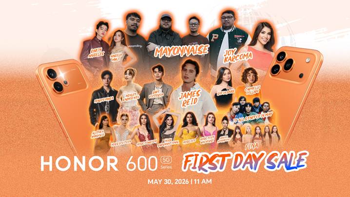 James Reid, RabGel to Lead the Excitement at HONOR 600 First Day Sale on May 30 James Reid, RabGel to Lead the Excitement at HONOR 600 First Day Sale on May 30