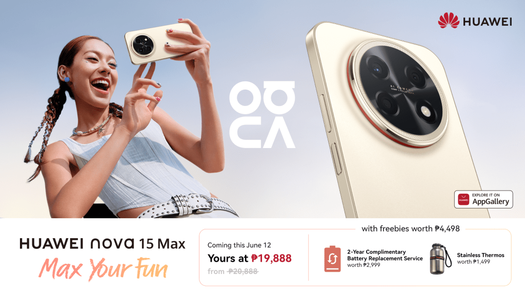 Get HUAWEI’s Largest Battery and Bigger Screen for Under PHP 20,000 with the HUAWEI nova 15 Max, Coming June 12 Get HUAWEI’s Largest Battery and Bigger Screen for Under PHP 20,000 with the HUAWEI nova 15 Max, Coming June 12