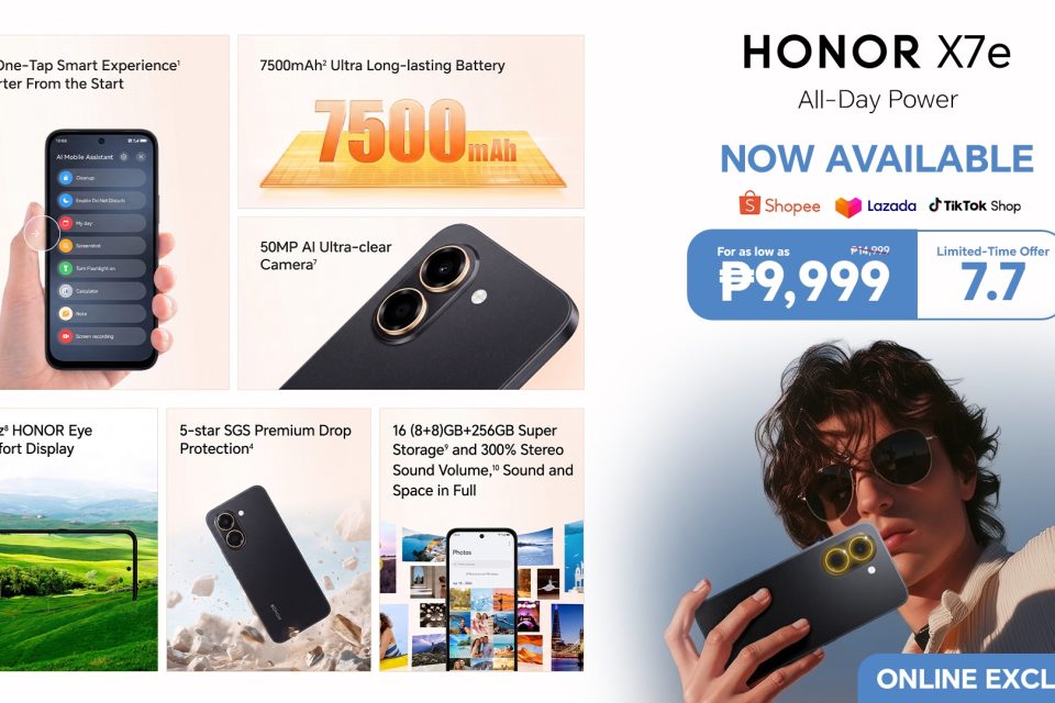 Home Power More, Worry Less: HONOR X7e Launches on Shopee, Lazada, and TikTok Shop with Up to Php 5,000 OFF This 7.7 Mega Rainy Season Sale