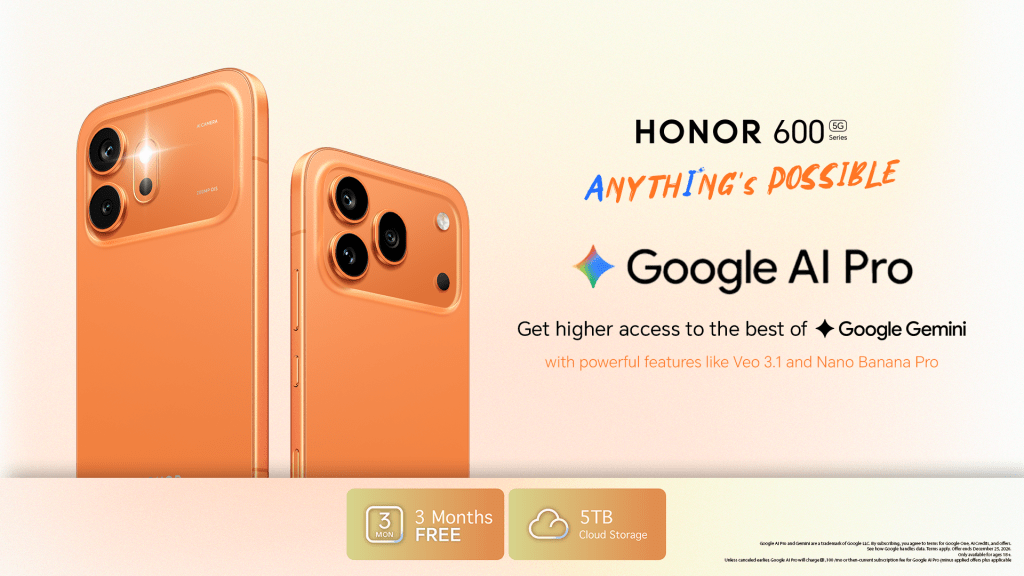 HONOR and Google Gemini Bring Next-Generation AI to More Filipinos with the New HONOR 600 SeriesThe HONOR 600 Series