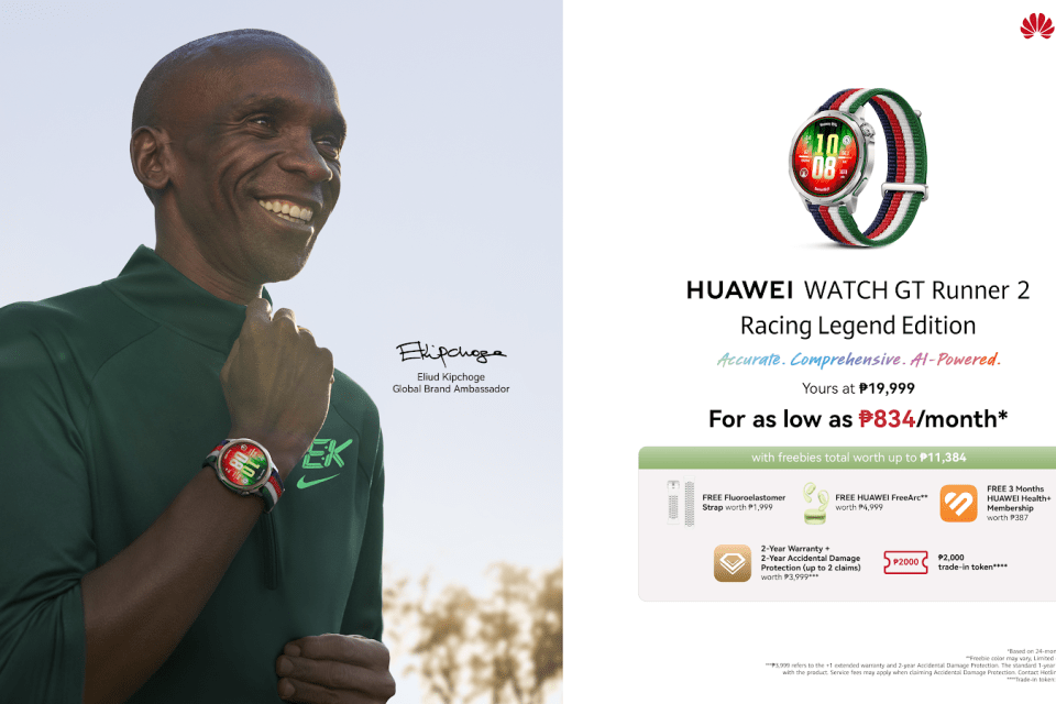Home HUAWEI WATCH GT Runner 2 Racing Legend, Now in PH: A Legendary New Colorway for PHP 19,999