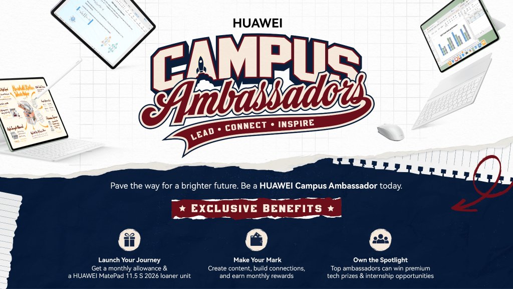Lead, Connect, Inspire with HUAWEI: Applications for HUAWEI Campus Ambassadors, Now Open! Lead, Connect, Inspire with HUAWEI: Applications for HUAWEI Campus Ambassadors, Now Open!