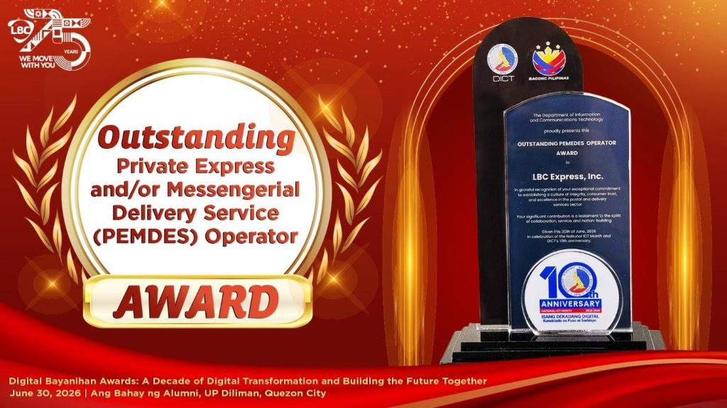 LBC Express Recognized by&nbsp;DICT&nbsp;for Advancing Trusted Last-Mile Delivery