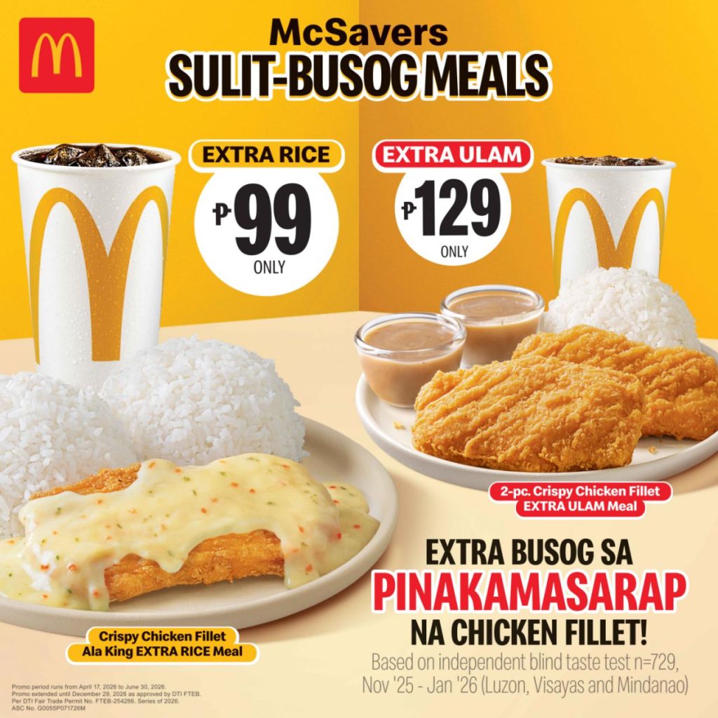 Filipinos have spoken: Pinakamasarap ang McDonald’s Chicken Fillet, according to a consumer study Filipinos have spoken: Pinakamasarap ang McDonald’s Chicken Fillet, according to a consumer study