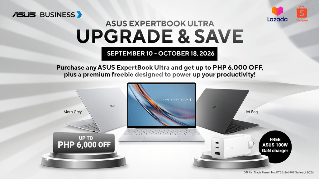 ASUS ExpertBook Ultra: Flagship Business LaptopLands in Cebu and Davao