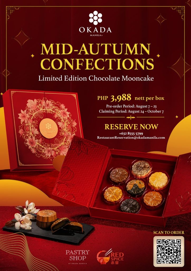 Okada Manila Celebrates Mid-Autumn with Exclusive Chocolate Mooncakes in Seven Decadent Flavors Okada Manila Celebrates Mid-Autumn with Exclusive Chocolate Mooncakes in Seven Decadent Flavors