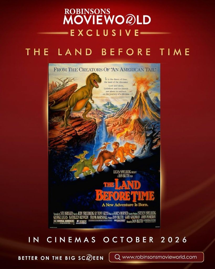 A Childhood Classic Comes Back to Life: “The Land Before Time” Returns Exclusively at Robinsons Movieworld A Childhood Classic Comes Back to Life: “The Land Before Time” Returns Exclusively at Robinsons Movieworld